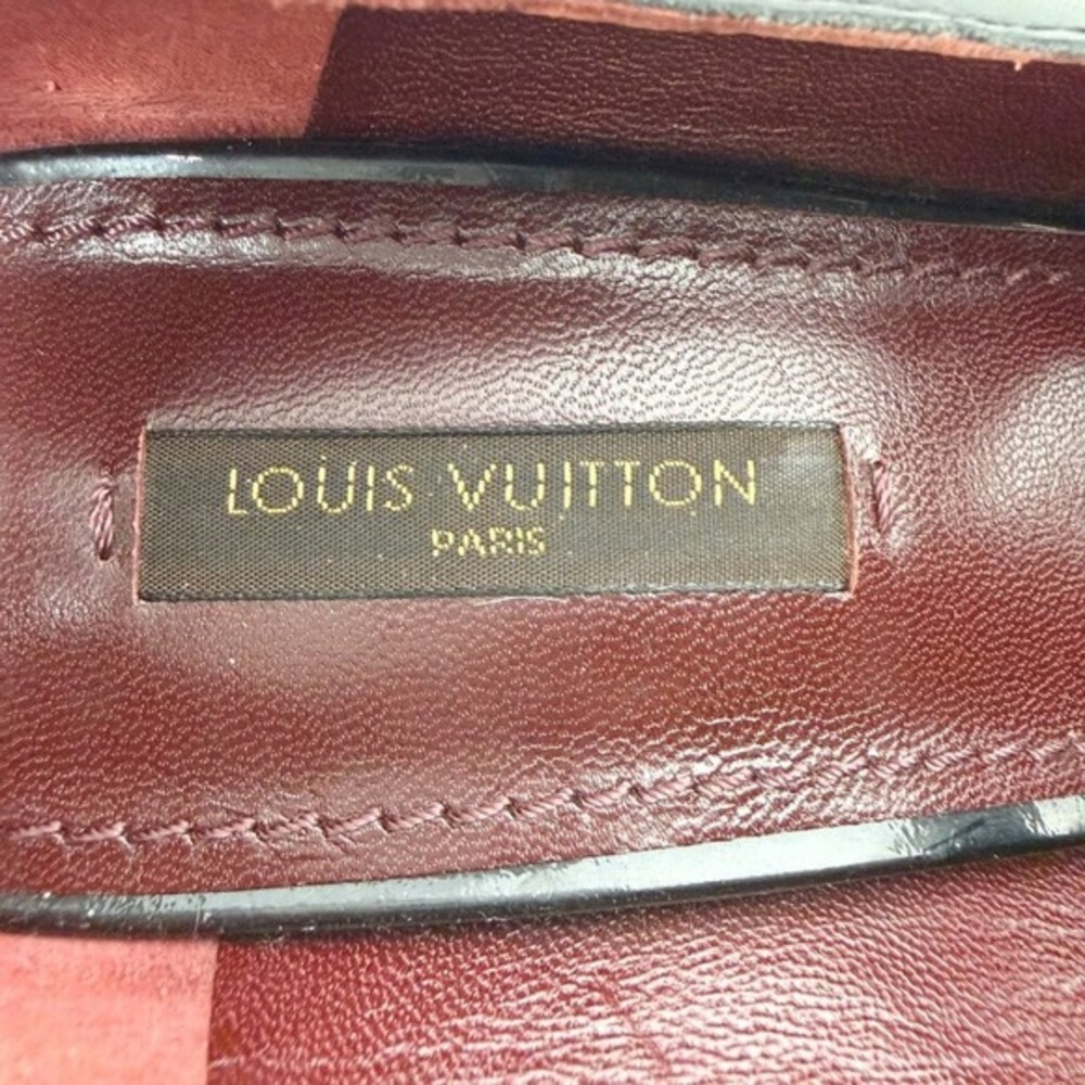 Louis Vuitton Black Leather Platform Heels Sandals EU 38.5‎ - Picture 7 of 10
